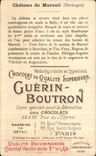 Chromo Chocolat Guerin Boutron Chateau De Mareuil Dordogne