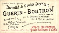Chromo Le Tour Du monde En Etapes Chocolat Guerin Boutron Devant les 7 pagodes aux environs de Madras Inde Elephant 