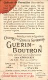 Chromo Chocolat Guerin Boutron Chateau De Versailles