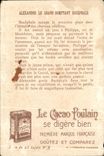 Chromo Exigez Le Chocolat Poulain Orange Alexandre le Grand Cheval bucephale 