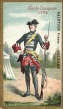 Chromo Saintoin Preres orleans Garde francaise Militaria 1786