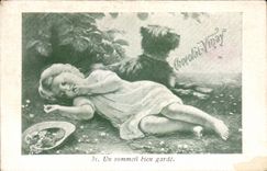 Image Vinay Chocolate a sleep well guard Dog Child