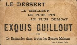Chromo Biscuits Guillout Rue Rambuteau Paris
