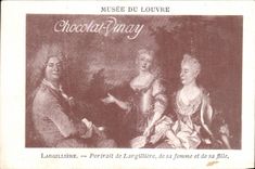 Image Museum Of Louvre Chocolate Vinay Largilliere Portrait of Largilliere of its wife and her daughter