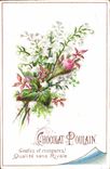 Chromo Chocolat poulain Goutez et Comparez Qualite sans Rivale Fleurs 