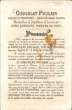 Chromo Chocolat poulain Goutez et Comparez Qualite sans Rivale Fleurs