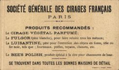 Chromo Societe Generale Des Cirages Francais President Dupin citoyen Thouret 849