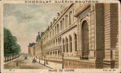Chromo Chocolat Guerin Boutron Palais Du Louvre Paris 