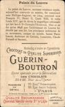 Chromo Chocolat Guerin Boutron Palais Du Louvre Paris