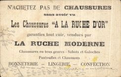 Chromo Les Chaussures A La Ruche D'Or