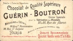 Chromo Chocolat Guerin Boutron Botanique Illustree La Rhubarde mets Russe