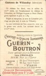 Chromo Chocolat Guerin Boutron Chateau De Villandry