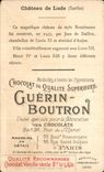 Chromo Chocolat Guerin Boutron Chateau De Lude