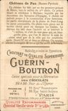 Chromo Chocolat Guerin Boutron Chateau De Pau Basses Pyrenees