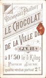 Chromo Chocolat De La Ville De Paris Hotel De Ville Peniche