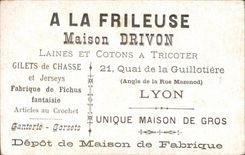 Chromo Si Seulement je Pouvais Entendre a la Frileuse Maison Drivon Quai de la Guillotiere Lyon