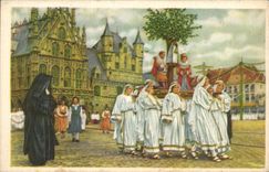 Belgian image Folklore good Belgian Chocolate Malignant Procession of Notre Dame de' Hanswyck in 1938