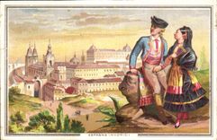 Chromo Espagne Madrid Folklore 