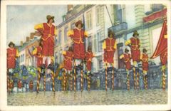 Belgian image Folklore the good Belgian Chocolate Namur Echasseurs whose combat were formerly famous