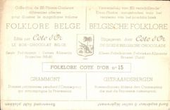 Belgian image Folklore the good Belgian Chocolate Grammont peasant Dances during the ommegang which accompanies the Procession