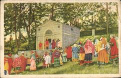 Belgian image Folklore the good Belgian Chocolate Tieghem play of passion on the theater of outdoor the Caiphe scene