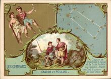 Chromo Les Gemeaux Castor Et Pollux