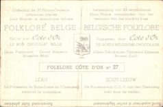 Image Collection de Folklore Belge Cote d'or Leau La procession de Notre Dame de L'ossenweg parcourt la campagne