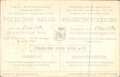 Image Collection of Folklore Belgian Dimensions of gold Grammont Danses peasant during the ommegang which accompanies the procession