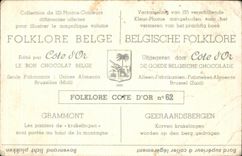 Belgian Image Folklore gold Grammont Cote the baskets of Krakelingen are doors to the top of the mountain