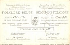 Belgian Image Folklore Dimensions of gold Brasschaert the winner of the curious race to oxen