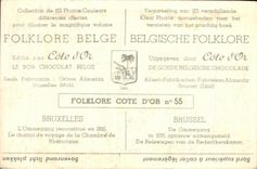 Belgian Image Folklore gold Brussels Cote Ommegang reconstitutes in 1935 the carriage of voyage of the room of rhetoric