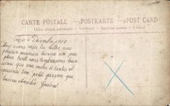 CPA Fantaisie Enfant Oiseau Un baiser