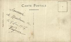 CARTE PHOTO Enfant et femme Narbonne 1917 Vaquer