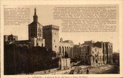 Catedral de CPA Avignon de Doms y de Palais de los papas