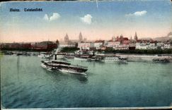 CPA Mainz Totalansichtt Bateau
