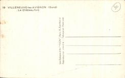 CPA Villeneuve Avignon the strong Castle