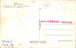 CPA Nimes Le Pont du Gard Aqueduc romain 