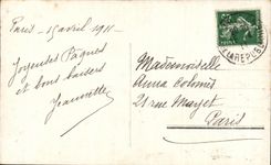 CPA Fantaisie Enfant Joyeuses Paques oeufs