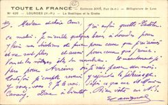 CPA Toute La France Lourdes La Basilique Et La Grotte