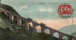 CPA Lourdes Funiculaire Le Viaduc