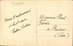 CPA Lourdes La Grotte Bernadette