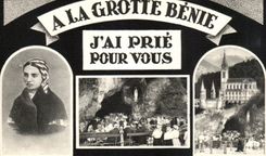 CPA A La Grotte Benie J'ai Prie Pour Vous Bernadette