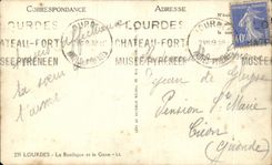 CPA Lourdes La Basilique et la Gave