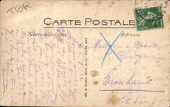 CPA Lourdes Vue sur le Chateau et les Montagnes