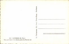 CPA Lourdes Vue generale et le Beout Prise du Pic du Jer