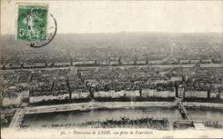 CPA Panorama of Lyon Seen from of Fourviere