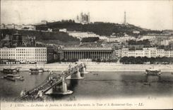 CPA Lyon Law courts the Slope of Fourviere the Tower and the Gay restaurant