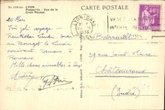 CPA Lyon Peninsula Seen of the Russet-red Cross