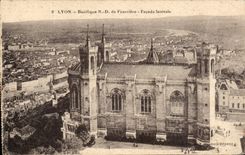 CPA Lyon Basilica of Fourviere Side wall