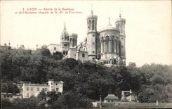 CPA Lyon Apse of the Basilica and the Old ND Vault of Fourviere
